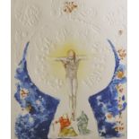 Salvador Dali (1904-1989) Spanish. "Christ Crucified", Lithograph Intaglio, Signed and Inscribed '