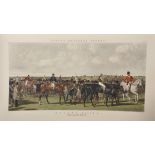 After John Frederick Herring (1795-1865) British. "Saddling, Racing", Plate 1 from 'Fores's National