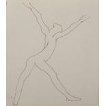 Zsuzsi Roboz (1929-2012) Hungarian/British. A Nude Design, Ink, 7.25" x 7.25", and Seven others by