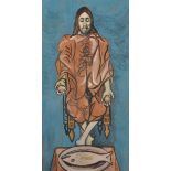 William Redgrave (1903-1986) British. "Design for the Eucharist", Watercolour, Inscribed on the