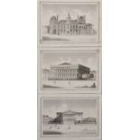 19th Century French School. "Hotel de Ville", Engraving, Inscribed, Unframed, 3.25" x 5.25", and