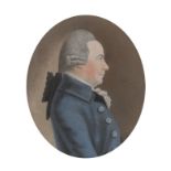 19th Century Continental School. Portrait of Hendricus Sparringa, Pastel, Inscribed on the