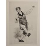 Jules Worms (1832-1914) French. "Un Gallego", Lithograph, Unframed, 10.25" x 7.75", and Seven