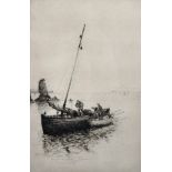 Jackson Henry Simpson (1893-1963) British. "The Dinghy", Etching, Signed and Inscribed in Pencil,