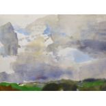 John Napper (1916-2001) Irish. "Windy Sky", Watercolour, Signed, and Inscribed on a label on the