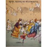 19th Century English School. "Royal Aquarium, Westminster", Chromolithograph, Unframed, 10.75" x 8.