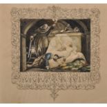 19th Century English School. "Romeo and Juliet, Act V, Scene III", Watercolour, Inscribed on the