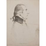 George Dance (1741-1825) British. "Joseph Munden", Lithograph, Unframed, 10.5" x 8", and another