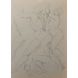 Attributed to Rex John Whistler (1905-1944) British. A Study of Naked Figures, Pencil, Unframed,