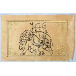 A GOOD 19TH / 20TH CENTURY INDO PERSIAN MUGHAL ART HAND PAINTED PICTURE ON PAPER, the picture