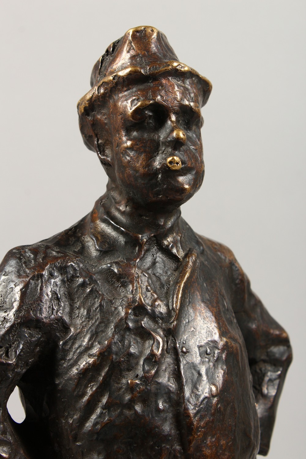 PRINCE PAOLO TROUBETZKOY (1866-1938) RUSSIAN. A GOOD CAST BRONZE OF A MAN standing hands on hips, - Image 2 of 8