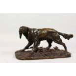 PIERRE-JULES MENE (1810-1871) FRENCH. A superb bronze figure of a dog named Medor and collar.