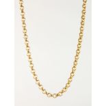 A 9CT GOLD CHAIN.