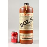 BOLS SCHNAPPS, one large stoneware bottle.