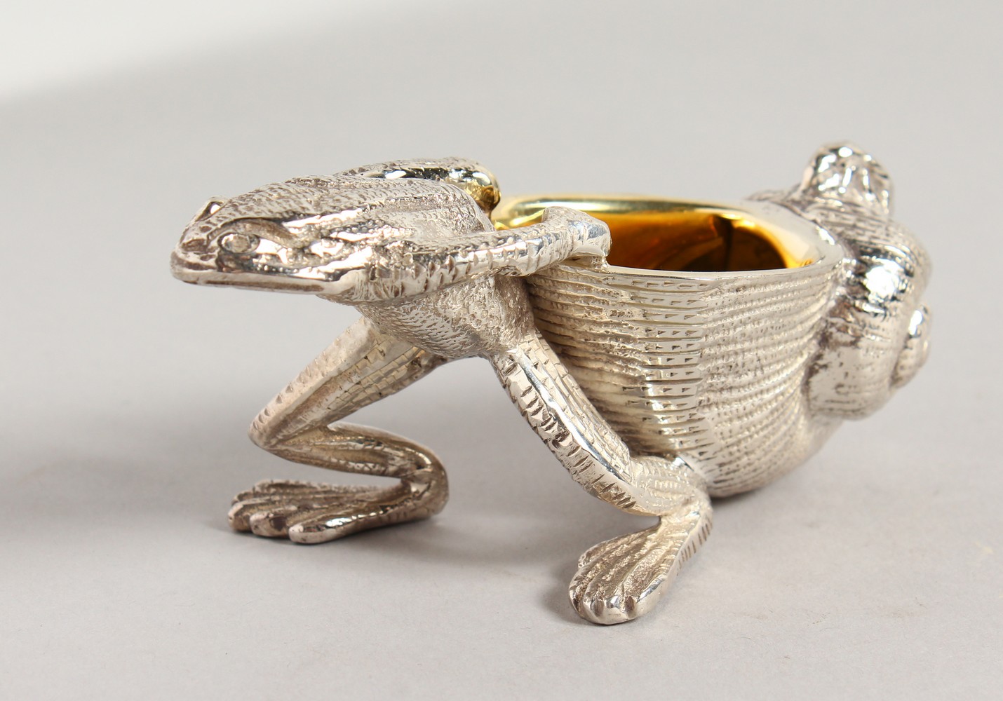 A FROG PLATED SALT.