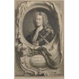 After Jacobus Houbraken (1698-1780) Dutch. Portrait of Charles, Earl of Sunderland, Engraving, in