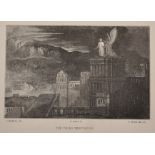 After John Martin (1789-1854) British. "The Third Temptation", Print, Unframed, 2.75" x 4.25",