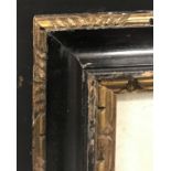 19th Century English School. A Hogarth Style Carved Giltwood and Black Frame, 19.5" x 16.5" (