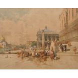 Early 20th Century Italian School. A Venetian Street Scene with Figures, CHROMOLITHOGRAPH,