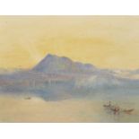 After Joseph Mallord William Turner (1775-1851) British. "The Rigi from Lake Lucerne, Dawn",