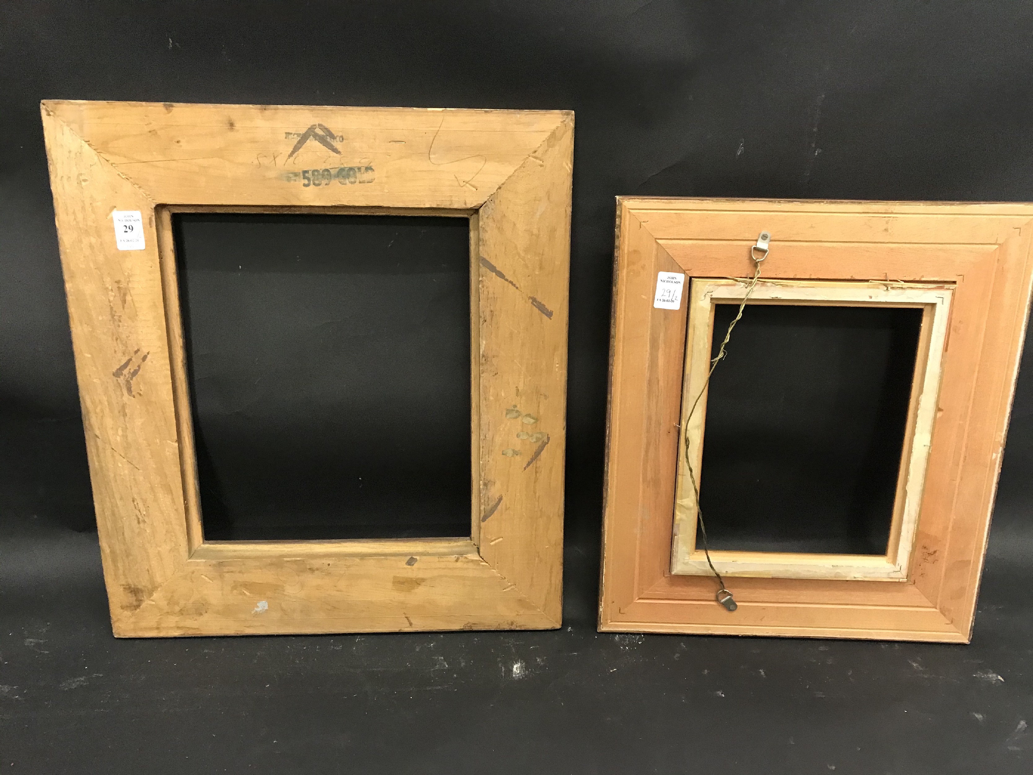 20th Century English School. A Gilt Composition Frame, 12" x 10", and another Frame, 9.25" x 7. - Image 4 of 4