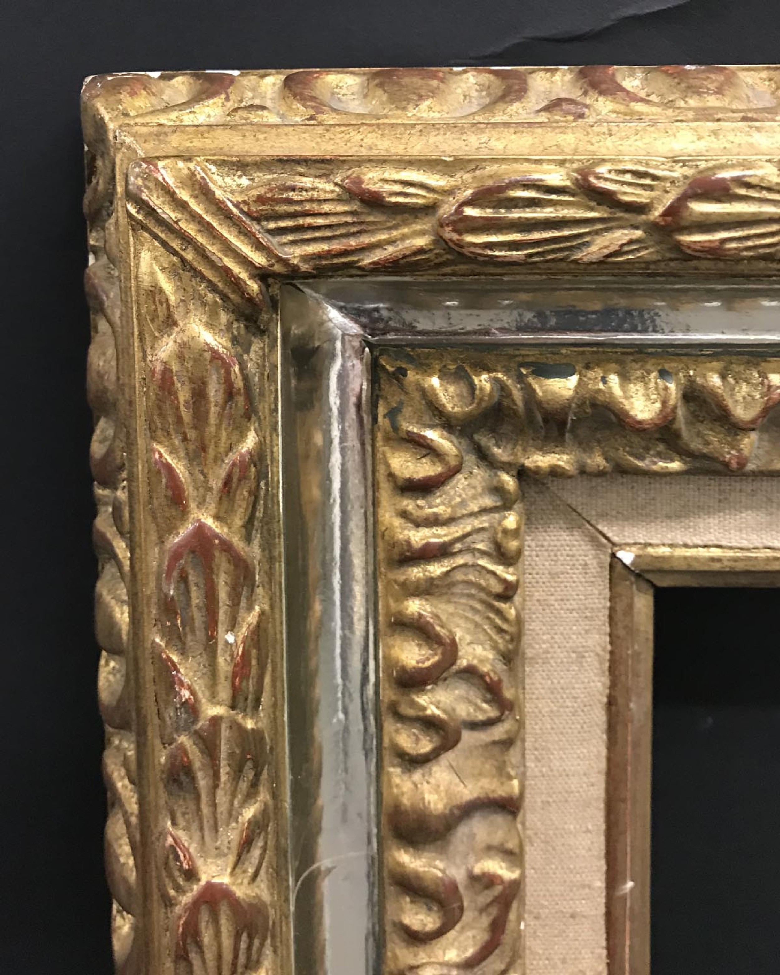 20th Century English School. A Gilt Composition Frame, with fabric slip, 39.5" x 32" (rebate),