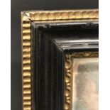 19th Century English School. A Hogarth Style Gilt Composition and Black Frame, 14.5" x 10.5" (