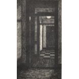 Donna McLean (1963- ) British. "The Writer's Door", Etching, Signed, Inscribed and Dated '84 in