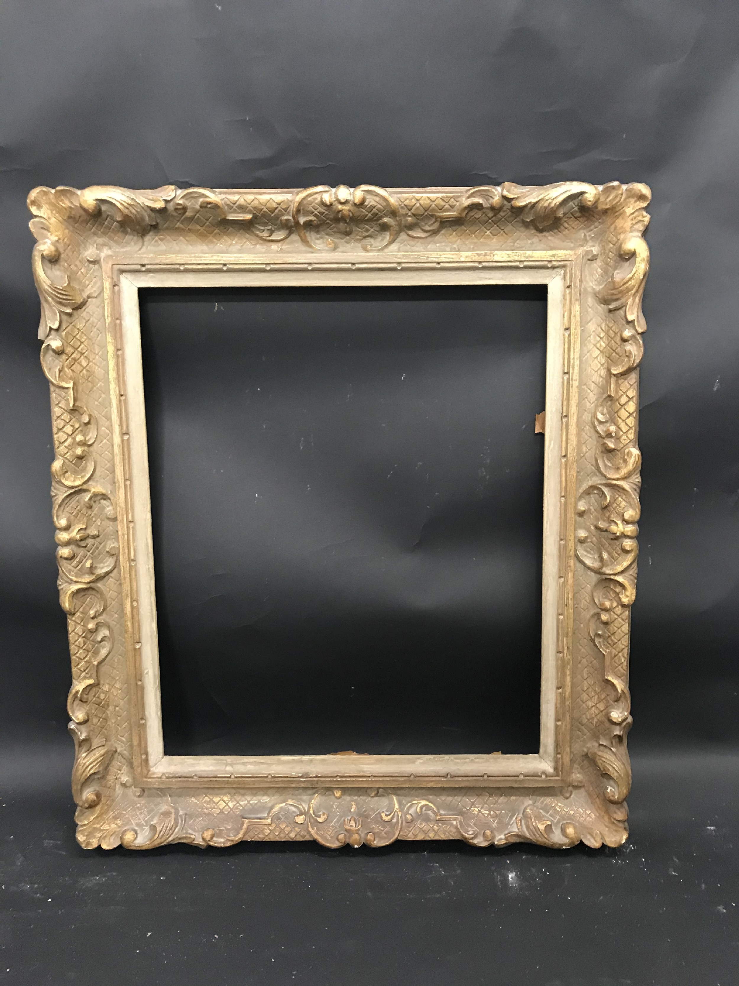 20th Century English School. A Carved Giltwood Frame, with white slip, 18" x 15" (rebate). - Image 2 of 3