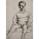 Wilfred R. E. Fairclough (1907-1996) British. "Reggie Gould", Etching, Signed and Dated 1940 in