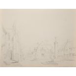 William Gresley (1896-1970) British. "Midhurst", Pencil Sketch, Inscribed and Dated '12.6.1952',