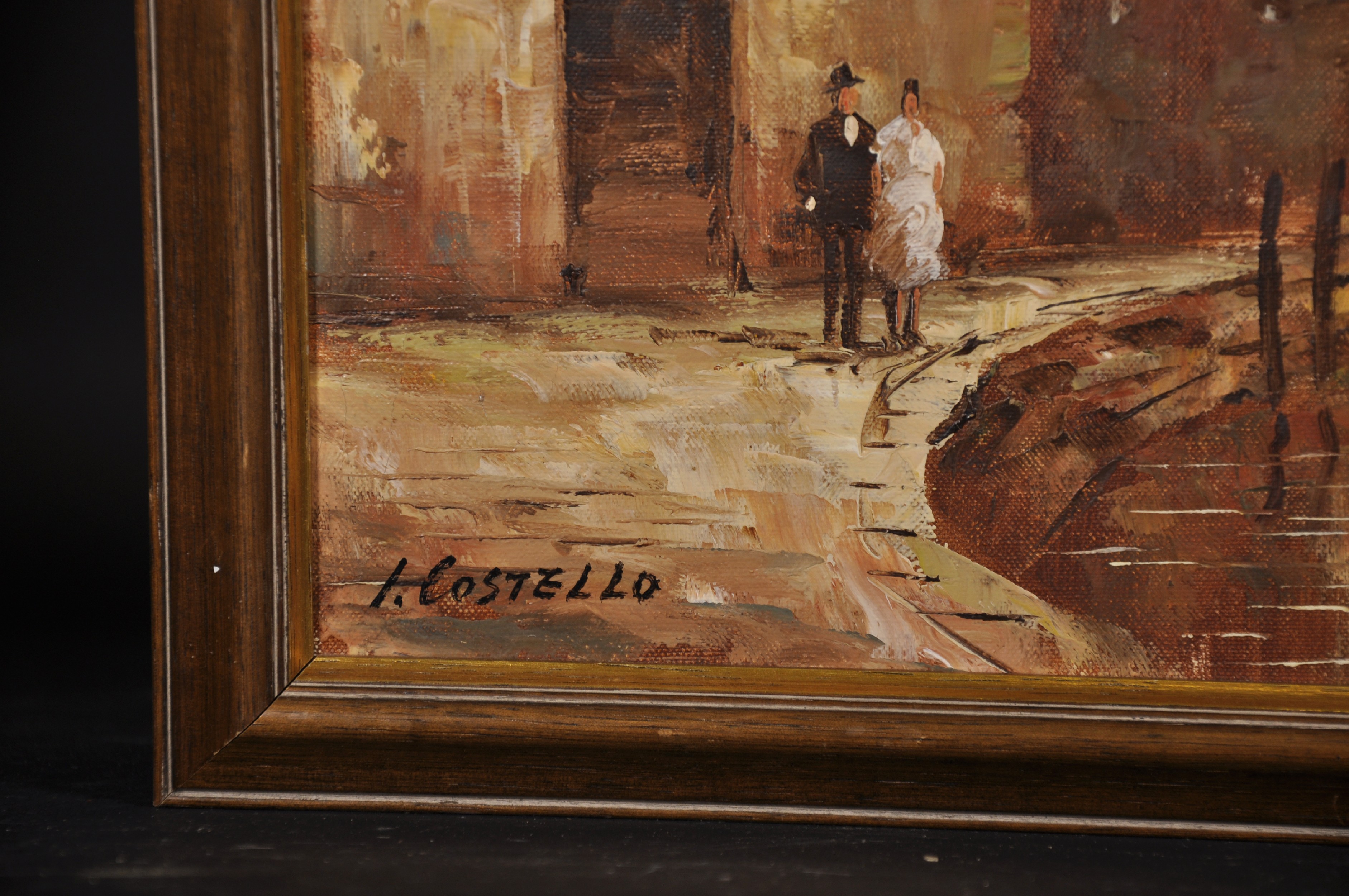 H… Costello (20th - 21st Century) Italian. A Scene on the Grand Canal, with a Man in a Gondola, - Image 3 of 4