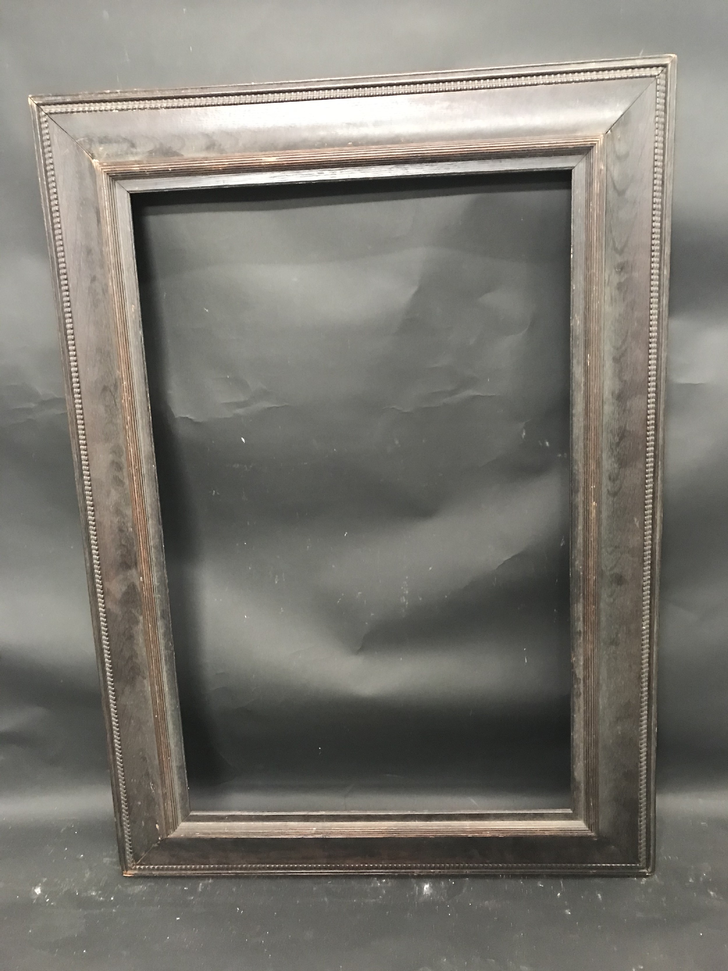 19th Century English School. A Dark Wood Reverse Frame, 31" x 19.5" (rebate). - Image 2 of 3