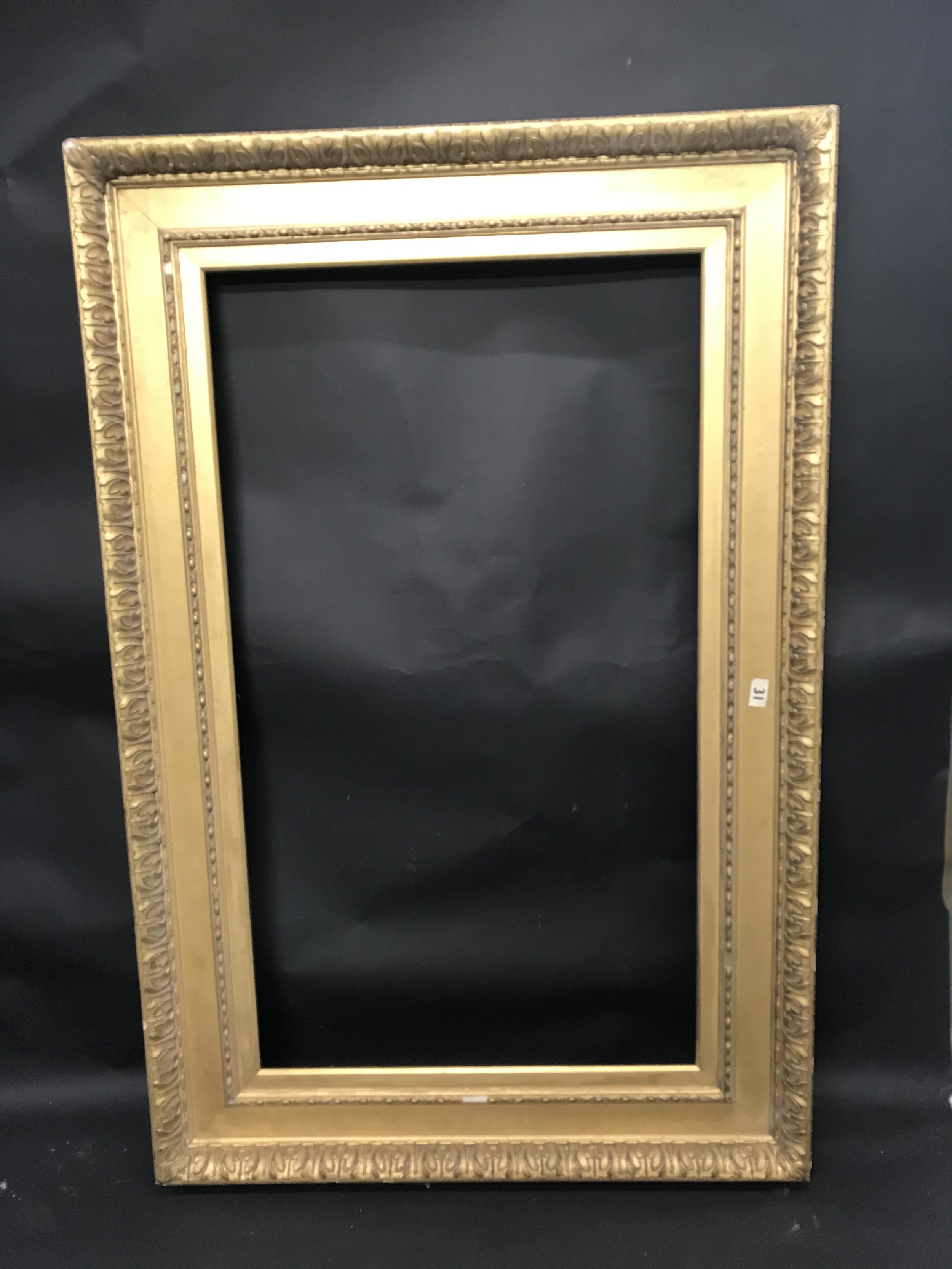 19th Century English School. A Gilt Composition Watt's Frame, 37.5" x 21.5" (rebate). - Image 2 of 3