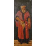 Early 20th Century English School. "Shylock", standing in an Interior, Oil on Canvas, Inscribed on