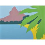 Jean Coulot (1928-2010) Swiss. A Tropical Coastal Scene, Lithograph, Signed and Numbered 26/90, 21.