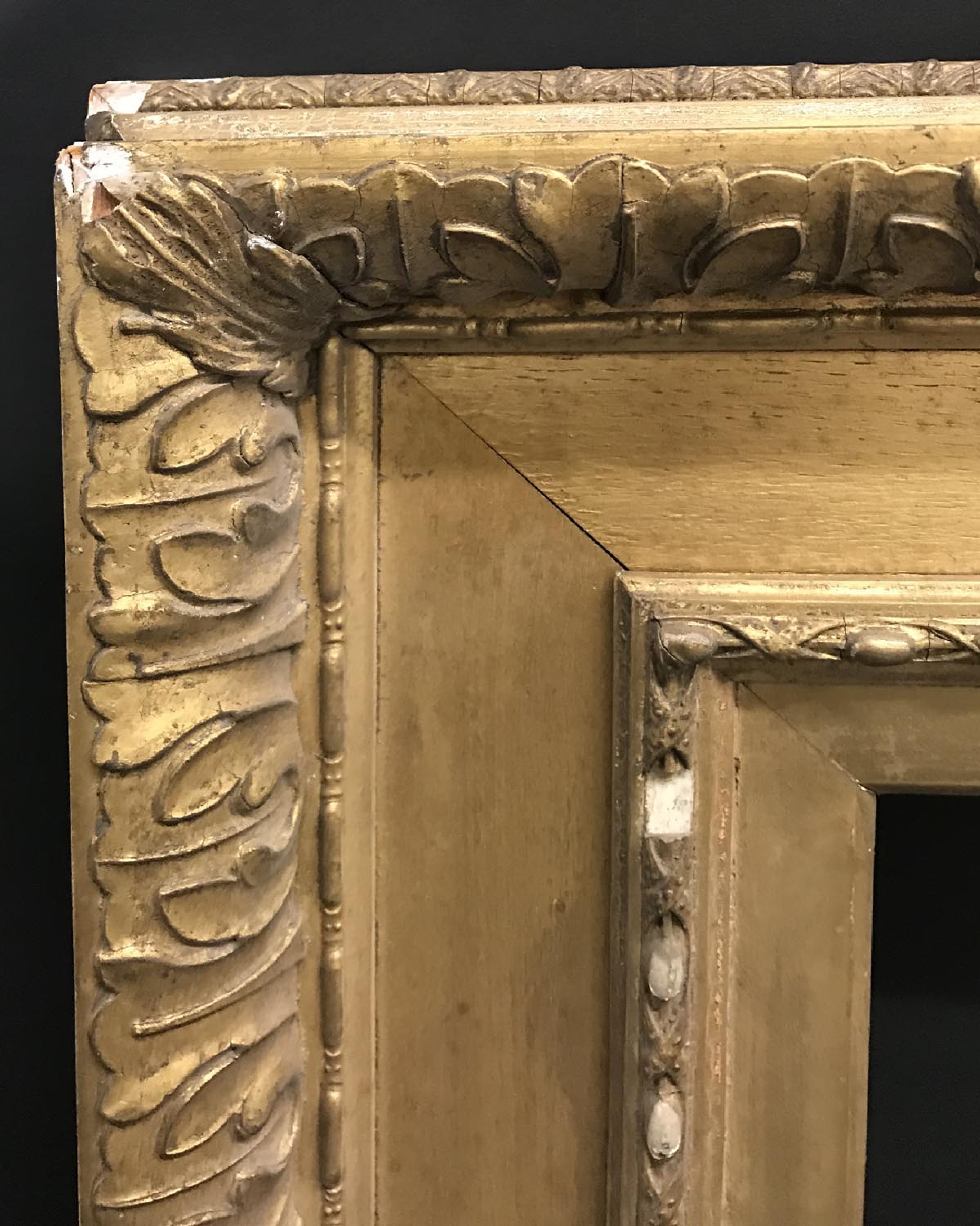 19th Century English School. A Gilt Composition Watt's Frame, 37.5" x 21.5" (rebate).