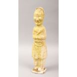 A GOOD CHINESE TANG STYLE POTTERY FIGURE, with a 28cm