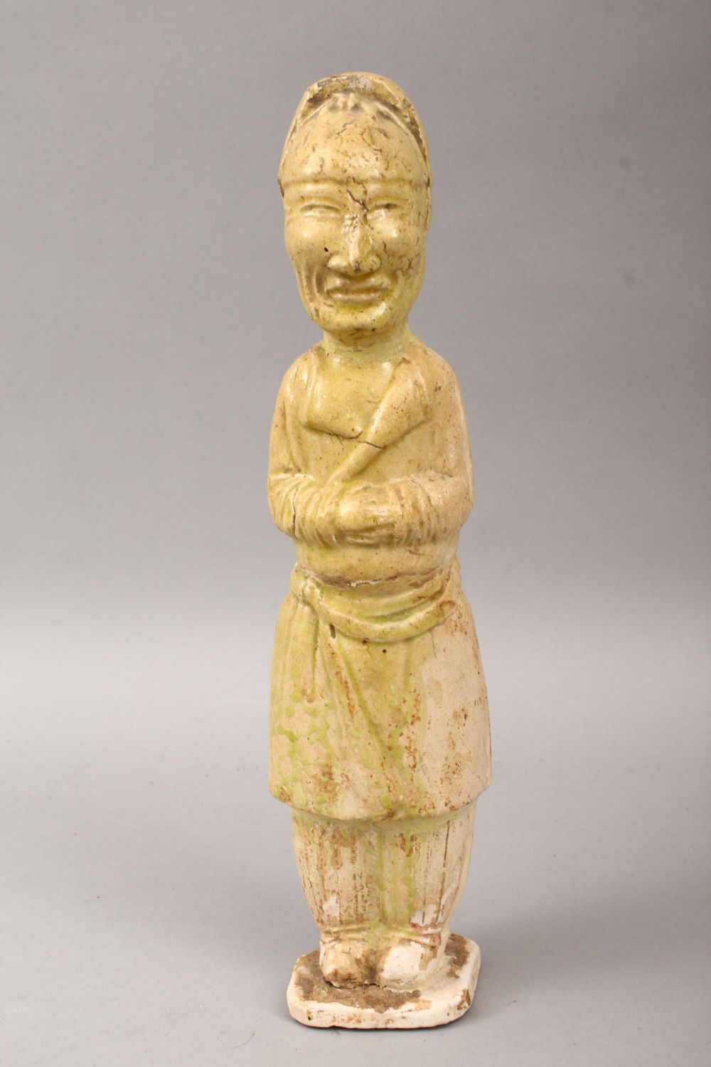 A GOOD CHINESE TANG STYLE POTTERY FIGURE, with a 28cm - Image 2 of 5