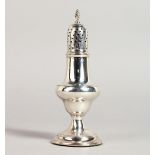 A GEORGE III SILVER PEPPERETTE. 6ins high. London 1790.