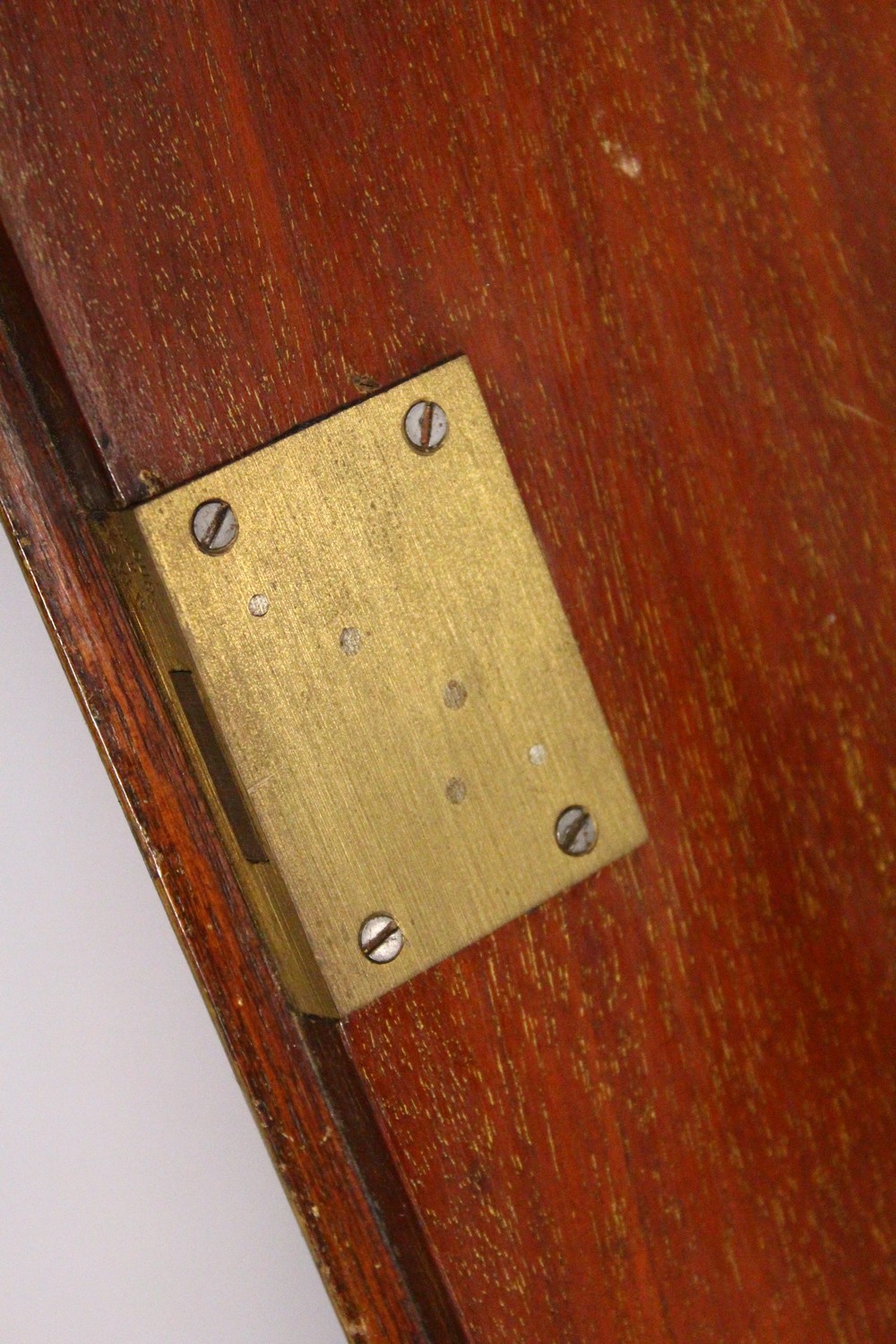 AN EDWARDIAN MAHOGANY AND SATINWOOD INLAID BUREAU BOOKCASE, with swan neck pediment, pair of - Image 5 of 6