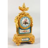 A VERY GOOD LOUIS XV ORMOLU CLOCK by JACOBS & LUCAS, PARIS, No. 1354, with urn finial, acanthus
