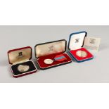 IMPERIAL SERVICE MEDAL, 1952 CROWN, 1977 CROWN, all boxed.