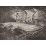 Henry Fuseli (1741-1825) Swiss. "The Three Witches", Print, Unframed, 6" x 7.75", together with a
