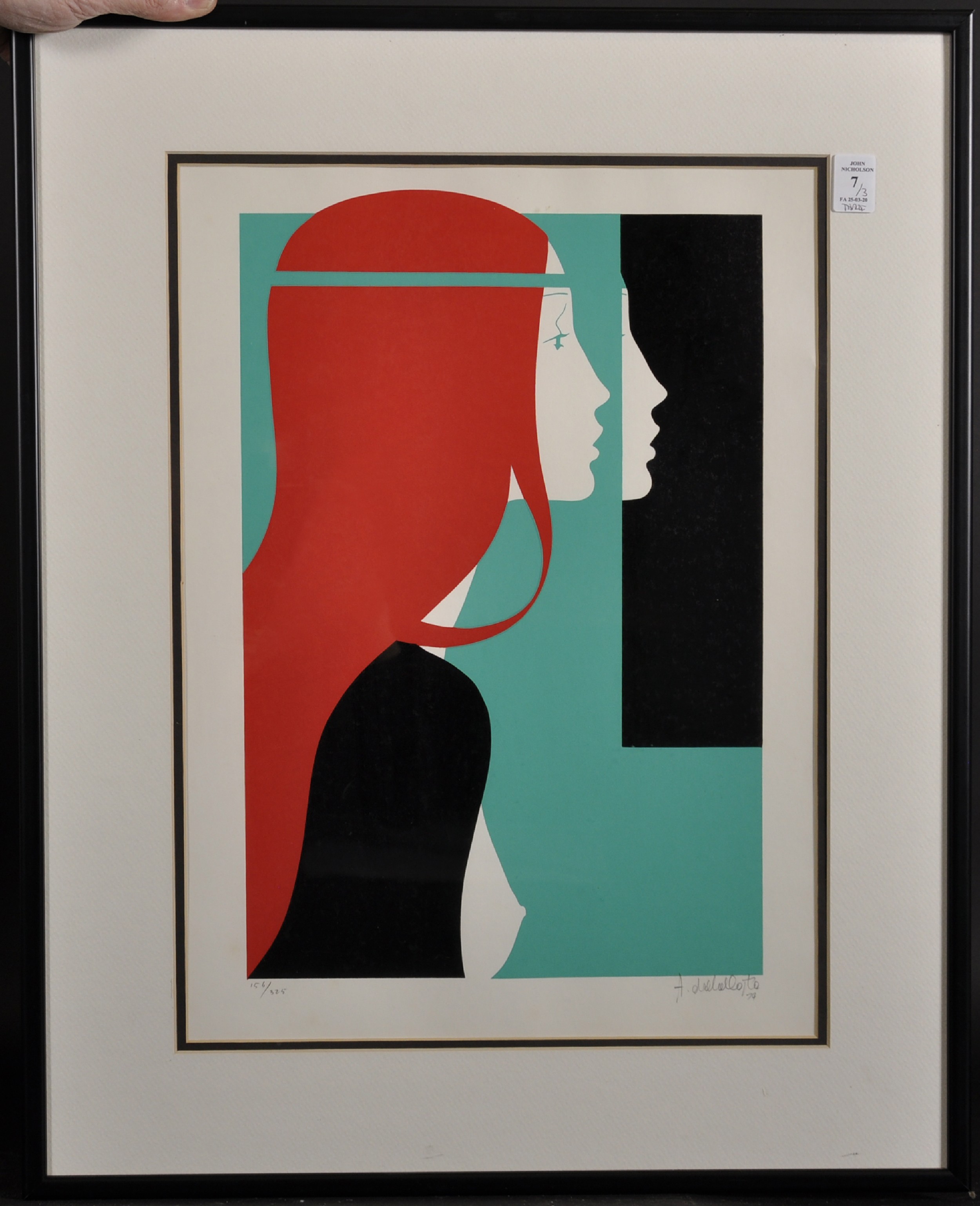 Amleto Costa Dalla (1929- ) Italian. "Anatomy- Face", Screenprint, Signed, Dated '79, and Numbered - Image 2 of 10