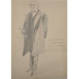 Late 19th Century English School. "Rough Sketch of Mr Gladstone", Pencil, Inscribed, 6.75" x 5".