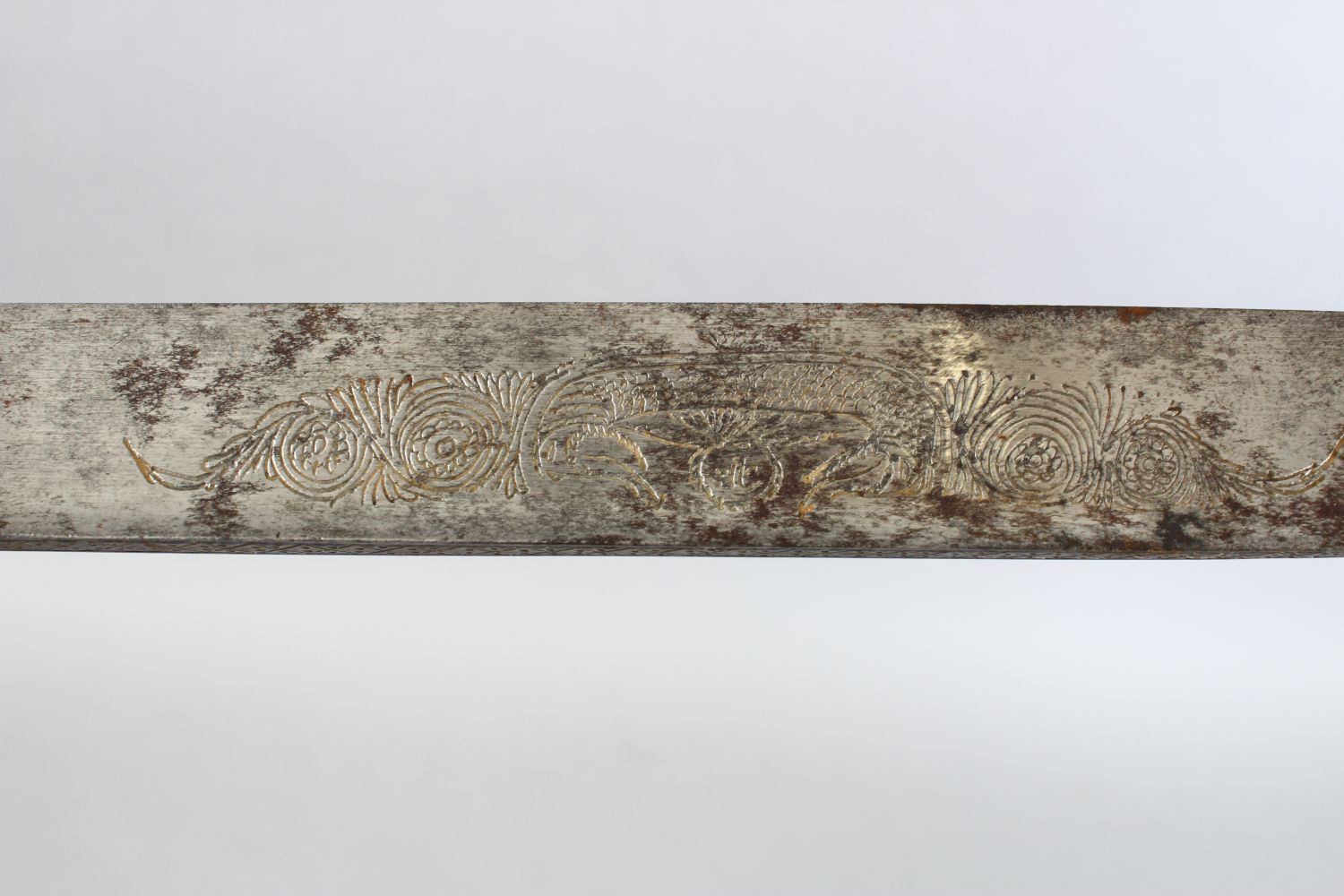 A GOOD 19TH CENTURY ISLAMIC / PERSIAN BONE HANDLED DAGGER, in its metal mounted and leather bound - Image 5 of 10