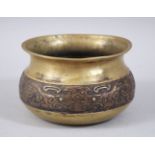 A 19TH / 20TH CENTURY CHINESE BRONZE CENSER, the body with decoration of taotie marks, 13cm diameter
