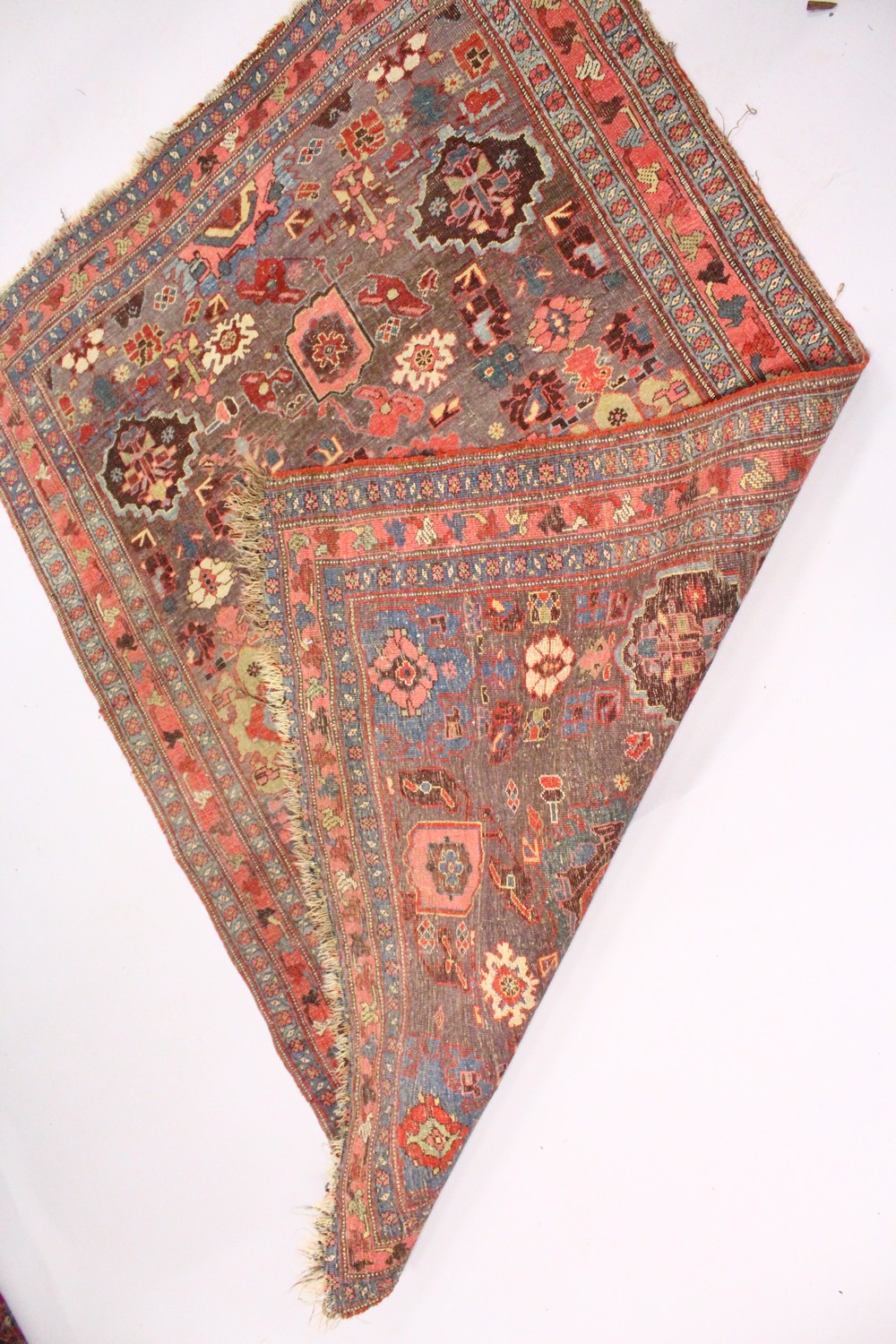 A PERSIAN BIDJAR RUG, EARLY 20TH CENTURY, Garous design, rust ground with stylised decoration. 5ft - Image 5 of 6