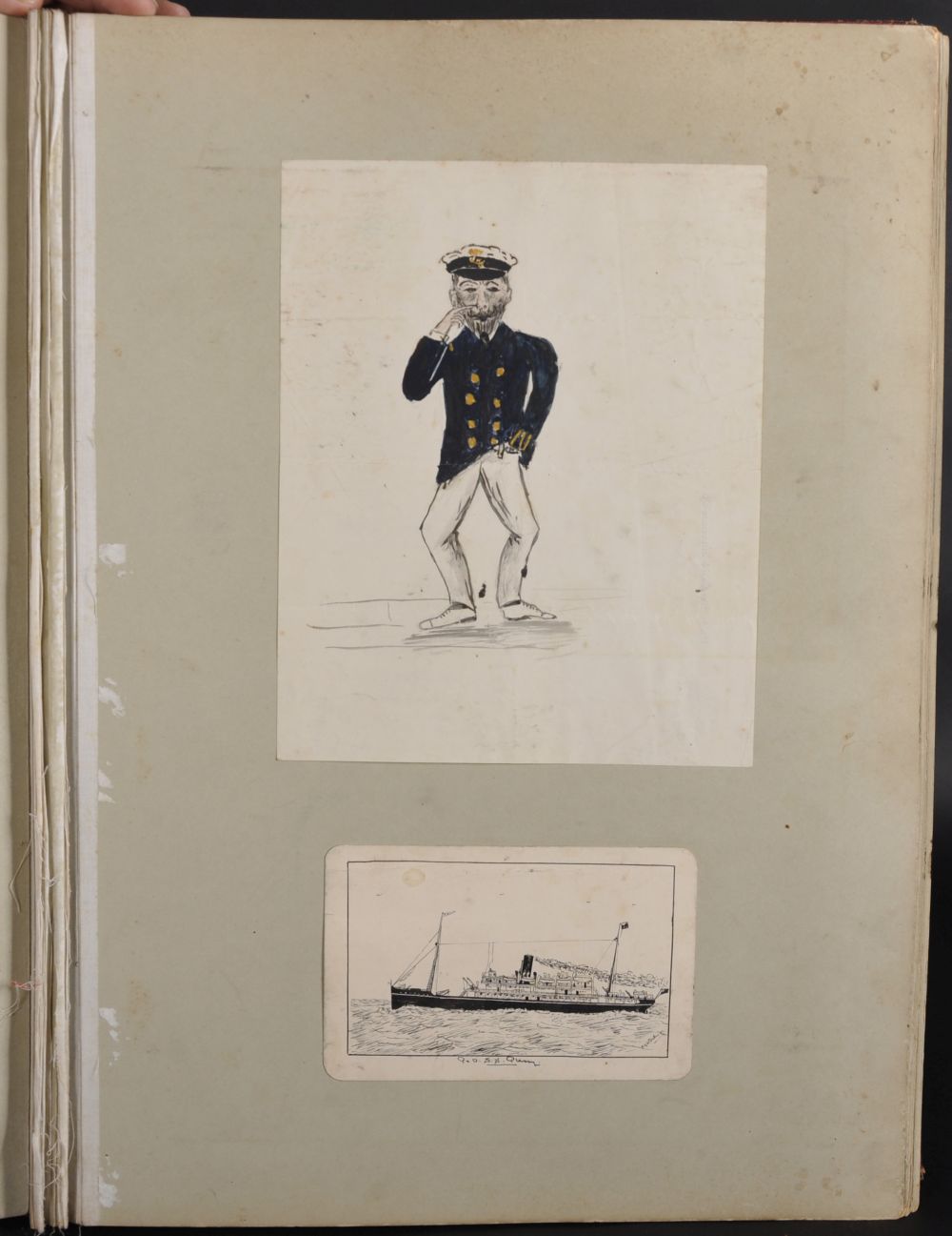 Early 20th Century English School. 'P&O. SS Plassy', Ink, Indistinctly Signed, Contained in a - Image 2 of 5